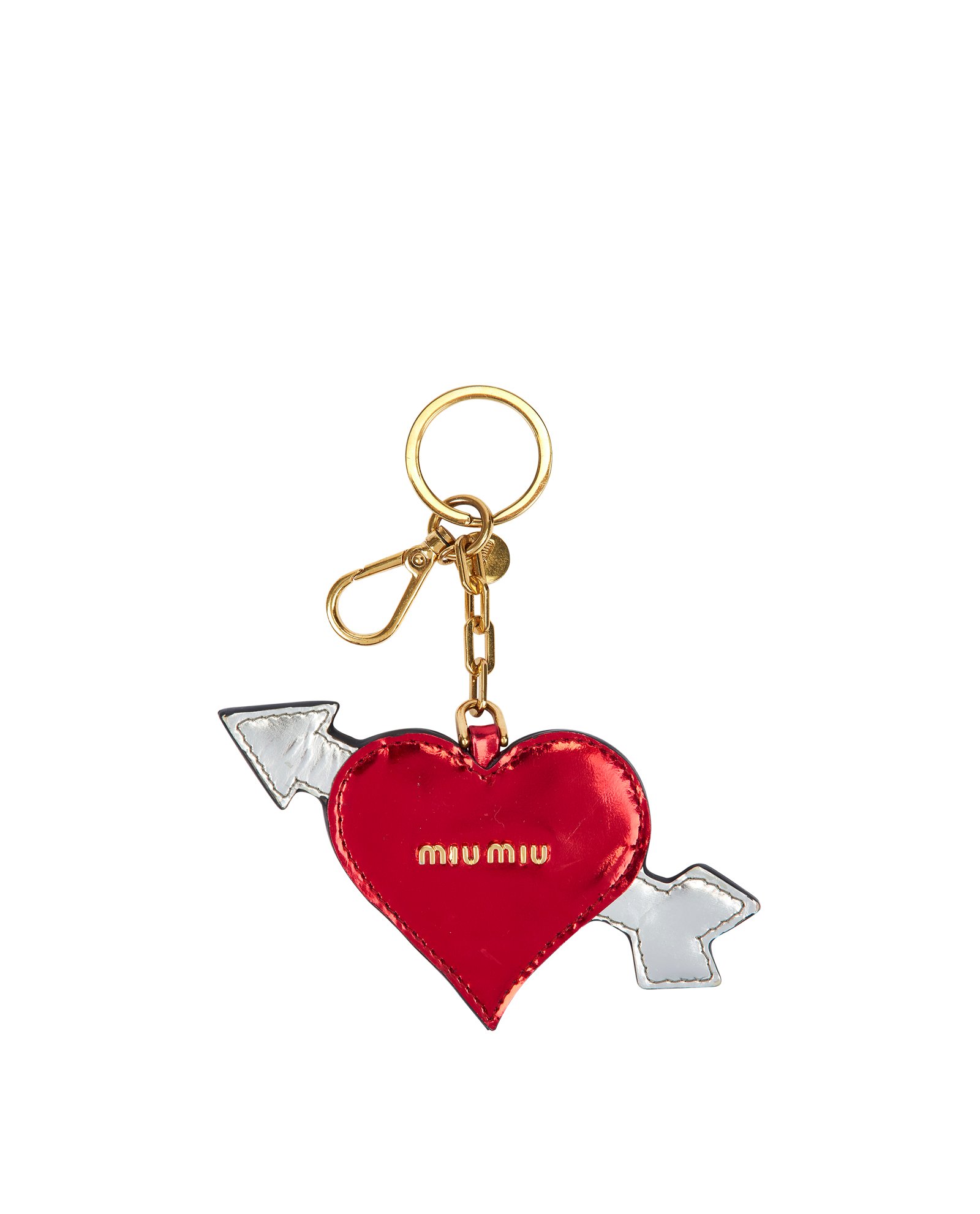 小物 miu miu heart charm leather coin case miu miu heart charm leather coin case